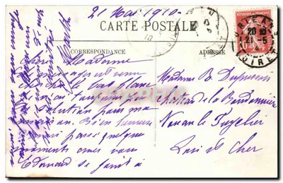 Überschwemmungen in Paris — Januar 1910 — Hotel Terminus und Rue Saint-Lazare — LL — Rückseite