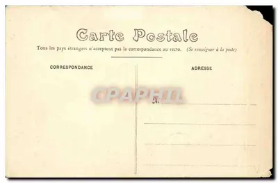 Bilhete postal antigo Saumur Após o salto do rio no Breil Cavalo Cavalos Cavalo Militaria Uniforme Uniforme — Verso