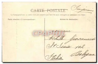 CAEN — Wielka Brama Zamku — L. D. — Rewers