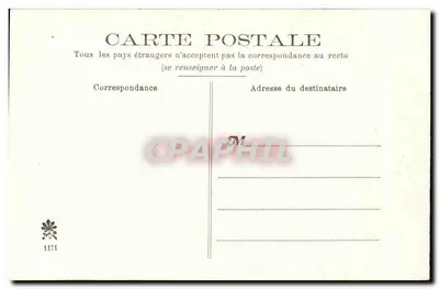 I bordi del Loiret — vista di un castello e di un laghetto — editore Les Bords du Loiret, n° 1171 — Verso