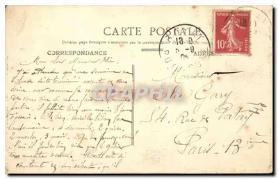 La Courtine — Mess dos Oficiais — Cliché Aubert, fot. La Courtine — Verso