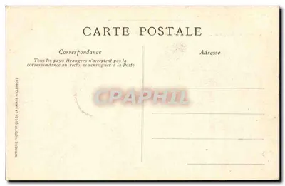 Bourrée da Auvergne — cena de aldeia — Imprenière Phototypique de La Haye — n° (3) — Verso