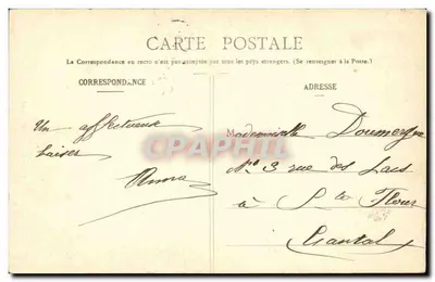 Jóvenes Auvergnatas — 371 — Lib. Bougé-Béal, 21 Rue de l’Ecu, Clermont-Ferrand — Reverso