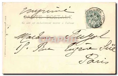 Boulogne-sur-Mer — Een Boulonnaise — LL. n°256 — Achterkant