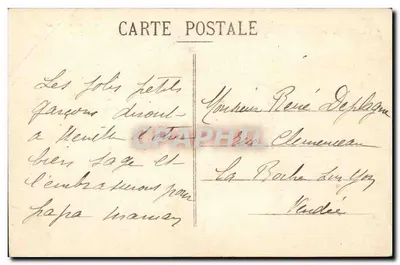 Młodzi Bretoni — 1950 — Zbiór Villand, Quimper — Rewers