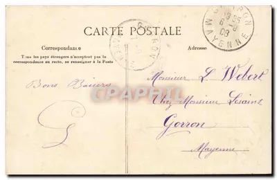 Casados de BANNALEC — Estudo de Trajes — Coleção VILLARD, Quimper — Verso