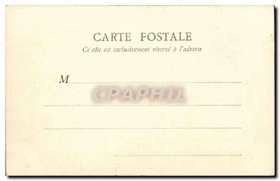 Ao redor de Orleans — OLIVET — A Moinha do Bac — B. F., Paris, n° 58 — Verso
