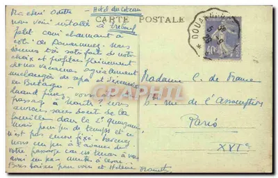 Douarnenez - O Grande Porto - A Flotilha Sardiniana — Coleção Villard, Quimper, n° 6597 — Verso