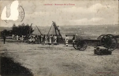 Artillerie - Manœuvre de la Chèvre — Édition J. Arnaud, Épinal