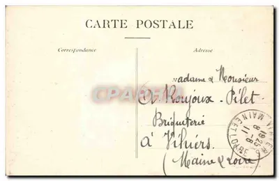 Campo de La Courtine (Creuse) — Parque da Artilharia e as Tendas — Editor não identificado, n° 12 — Verso