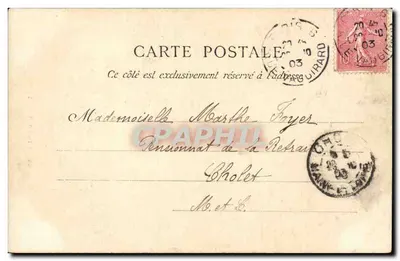 Canoense — Retrato — Gag Phot. Natre, Rouen — Verso