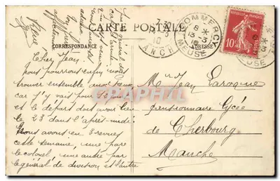 Commercy - Casa de Infantaria (antigo Edifício) — Bachelart, fot. em Commercy ; Arnet, edit. em Commercy — Verso