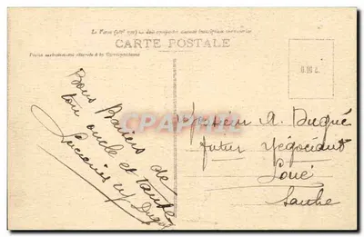 Casal em traje tradicional — Coleção Laurent-Nel, Rennes — n° 3716 — Verso