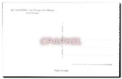गावार्नी — गांव (ऊंचाई 1350 मीटर) और सर्क (सर्क) — एडिशन फोटो जेरॉल्ट - लौर्ड — पीछे