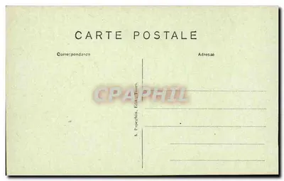 Chenonceaux (Loire-et-Cher) — Zamek, ogród i rzeka Cher — A. Pugechin — Rewers