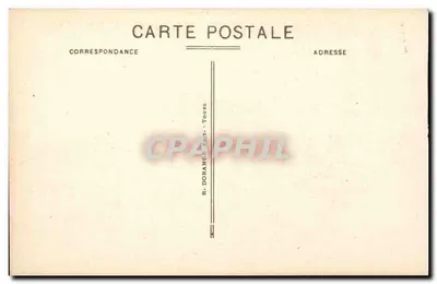 Chenonceaux (Loiret) — O Castelo (lado Leste) — Monumento Histórico, Século XV — R.D. — Verso