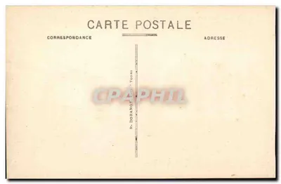 Chenonceaux (Loiret) — Zamek (monument historique) — Strona Wschodnia i Wieża Marque — wydawca R.D. — Rewers