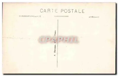 Quarto e cama do Conde de Chambord em Chambord (Loir-et-Cher) — editor Poinson, Nantes, n°12 — Verso