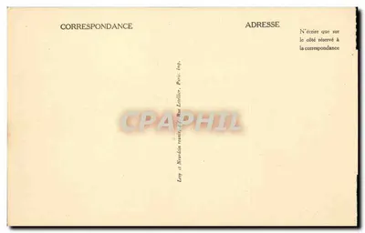 Le Tréport — A ponte em dia de tempestade — ND — Verso
