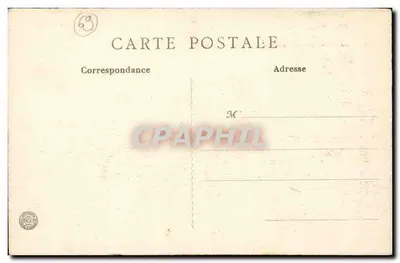 Lione - La Basilica di Fourvière — L'antica cappella e la torre metallica (376 metri sopra il livello del mare) — B.P. PARIS — Verso