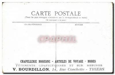 LYON — Plac Bellecour — V. Bourdillon, Thiers — Rewers