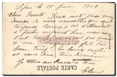 LYON — Dzielnica Ainay i nabrzeże Claude-Bernard — SELRCTA nr 430 — Rewers