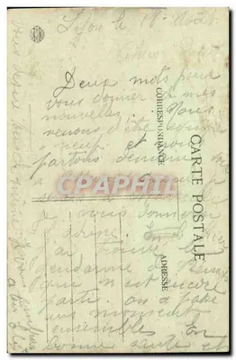 LYON — Place Bellecour — Estátua de Louis XIV — E.R. — Verso