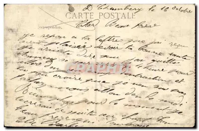 Chambéry — Zamek Duszy Savojskich — La Savoie Pittoresque 187 — Rewers