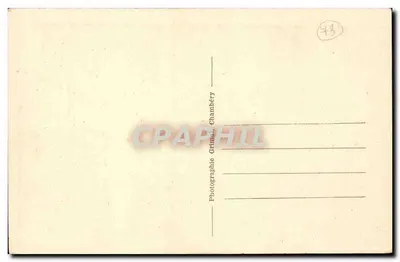 A lenda de MYANS (Savoie) — 4500 — Fotografia Grimal, Chambéry — Verso