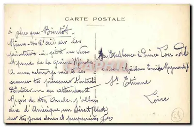 Aix-les-Bains — Hala Wielkiego Koła, Wejście do Teatru — Wydawca: St. Étienne, Lyon, nr 8 — Rewers