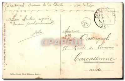 Aix-les-Bains — O Grande Círculo — J.J. 8732 — Verso