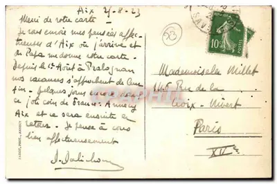 Annecy — Jezioro, Wyspa Cisów i Tournette — Piekne miejsca w Savoi, nr 133 — Rewers