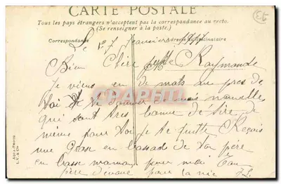 Aix-les-Bains. O Castelo da Roche du Roi — editor L.V. & Cie, n° 246 — Verso