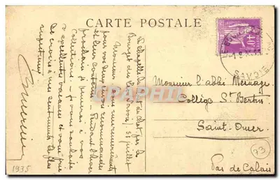 Około AIX-les-BAINS — Trasa Tour du Lac — Abpia Hautecombe widziana z odgałęzienia drogi do Ontex — Rewers
