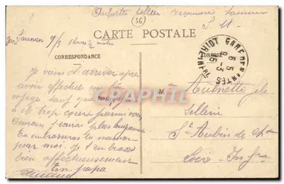 Carnac - Entrada do Dolmen de Kermario — n°772 — editor não identificado — Verso