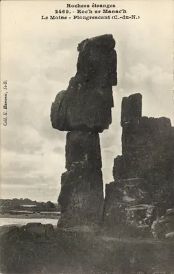 Rochas Estranhas — Le Moine - Plougrescant (C.-du-N.) — Coll. E. Hamonie, St-B.
