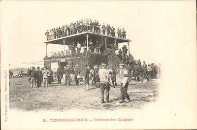 Verrie-Saumur — Tribuna das Corridas — Fr. Voeiccker, foto. Saumur, depositado