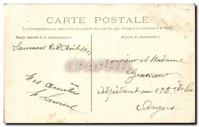 Saumur — Carrousel — Les Sauteurs — Foto. Blanchaud — Verso