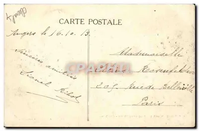 Saumur (M.-et-L.) — Caballero en libertad — Courbette — Fr. Voelcker, fot. Saumur deposito — Reverso