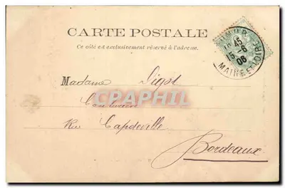 Saumur — Queda nas Corridas de Verrières — Fr. Yvon, editor n°58 — Verso
