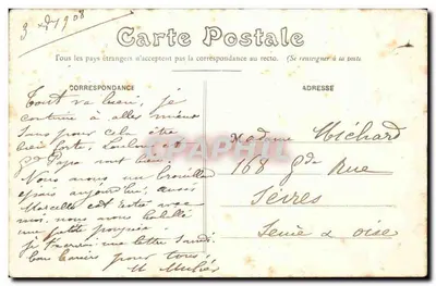 Saumur (M.-et-L.) — Carrousel — Ataque con espada — Fr. Véchier n°42 — Reverso