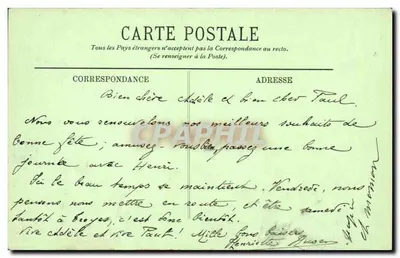 Mont-Dore — A Rue Ménadier — LL. n°57 — Verso