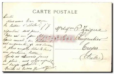 L'Auvergne pittoresque — Trasa do Mont-Dore w Murols — Gwałtowny zakręt na Ruisseau de Dyane — n° 4780 — Rewers