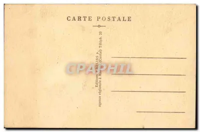 Condat-en-Feniers — Grand Hôtel des Voyageurs — Edições HELLIAS — Verso