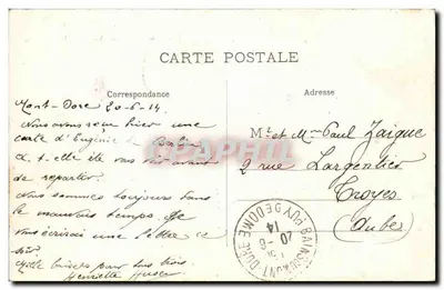 Saint-Nectaire — Widok ogólny — Auvergne — Rewers