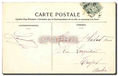 Auvergne - Menat - O Castelo dos Rochers — Editor Larouetelle — Verso