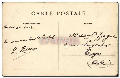 Condat - Panoramabild — Cantal, Verlag Vigilar, Nr. 213 — Rückseite