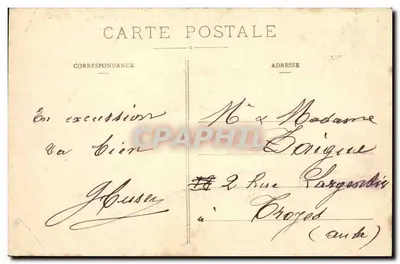 La Bourboule — Ogólny widok, wykonany z Rooher — Auvergne, Puy-de-Dôme, 782 — Rewers