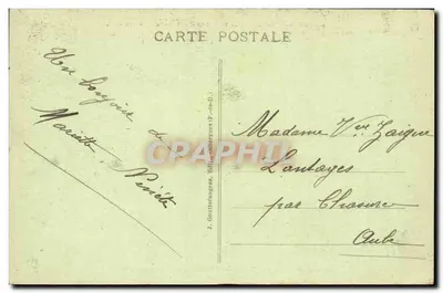 La Bourboule — Widok ogólny — J. Gouteranges, wydawca — Rewers