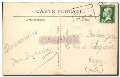 La Bourboule — Trasa do St-Sauves i Jezioro Barrage — J. GOUTIN-ANÉAS, wyd. (P.-d.-D.) — Rewers
